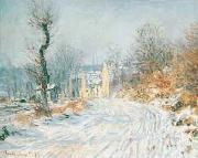 Road to Giverny in Winter Claude Monet
